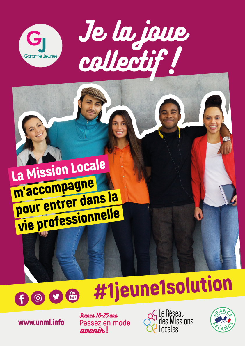 #un jeune1solution et pourquoi pas le Garantie Jeunes - Contactez votre Mission Locale au 05.49.66.76.60