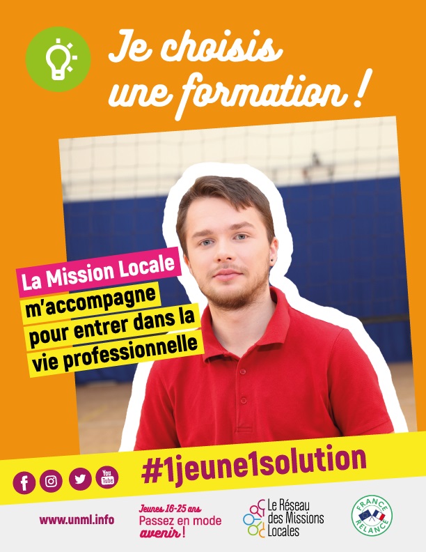 #un jeune, 1 solution. Pour tous renseignements, contactez la Mission Locale au 05.49.66.76.60